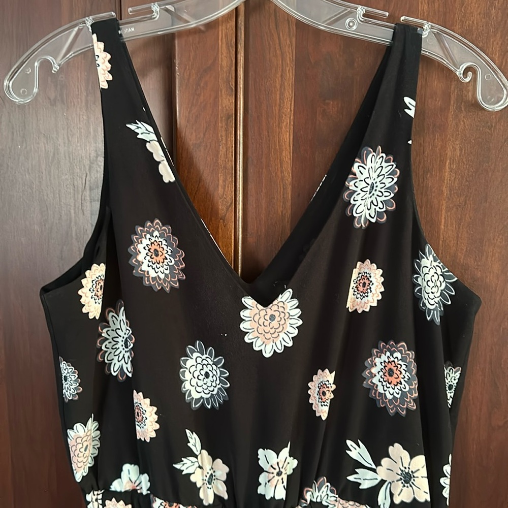 Loft floral jumpsuit